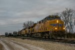 UP 7829 eastbound K&O loaded grain train